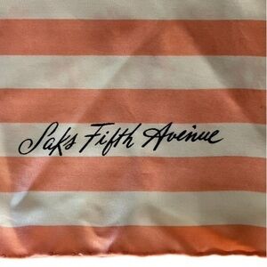 Vtg Saks Fifth Avenue Silk Scarf